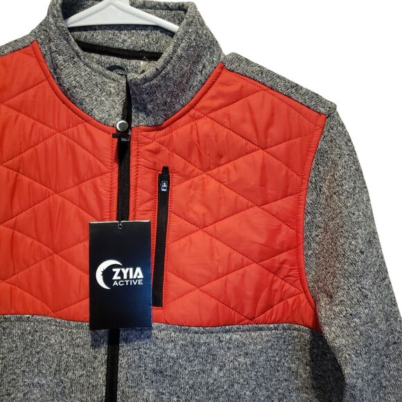 NWT Zyia Active Red Quilted Ash Cabin Jacket - Womens Large with tags - Picture 3 of 10